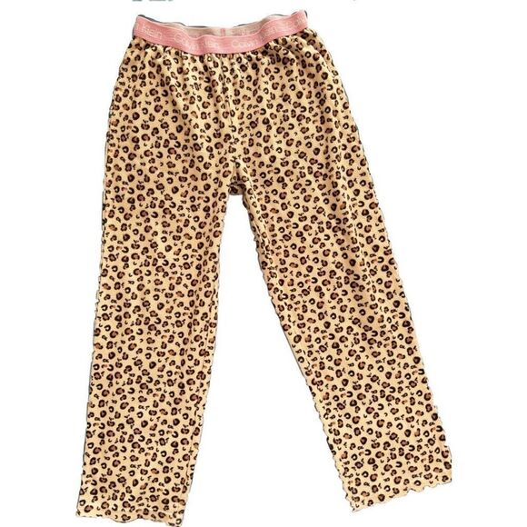 Calvin Klein small girls 6 year cheetah pajama pants  loungewear pj animal print - Picture 1 of 3